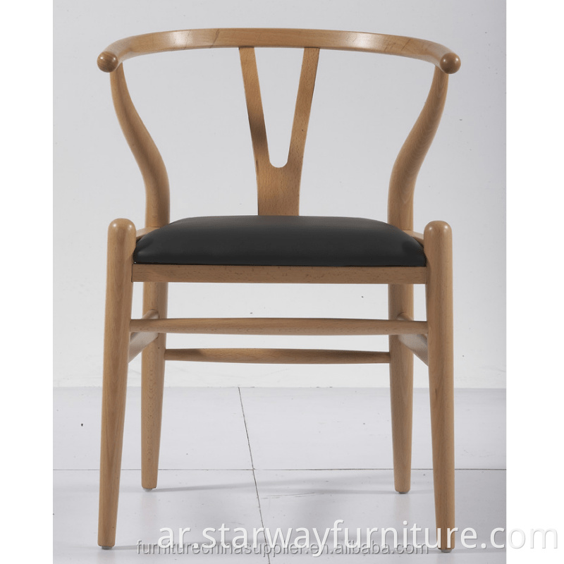 عظم الترقوة عالي الجودة y Hans Wegner Dinning Chair Covery Covered Carechair Wooden Armens for Biving Room